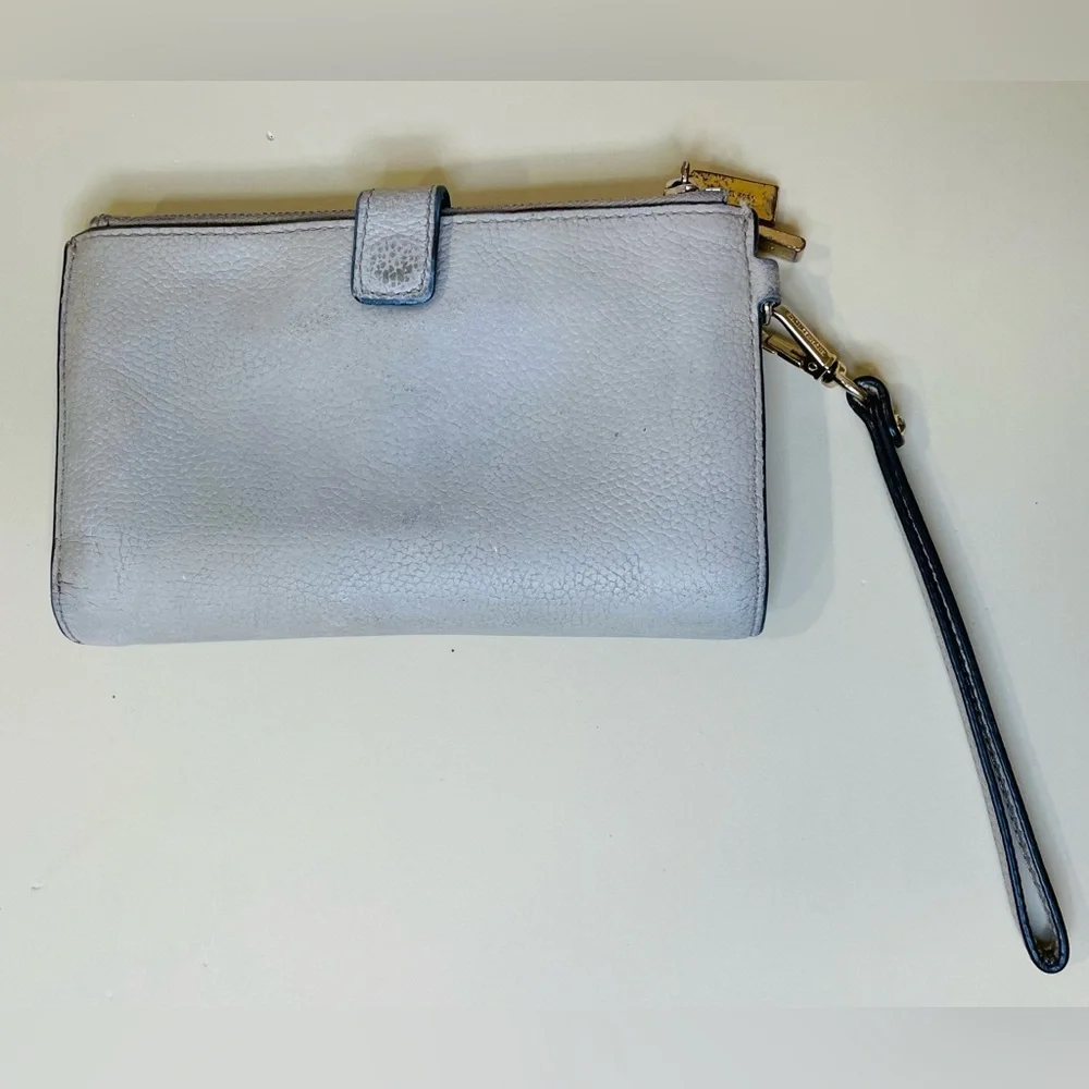 Michael Kors Adele Double Zip‎ Gold Tone Wristlet Wallet